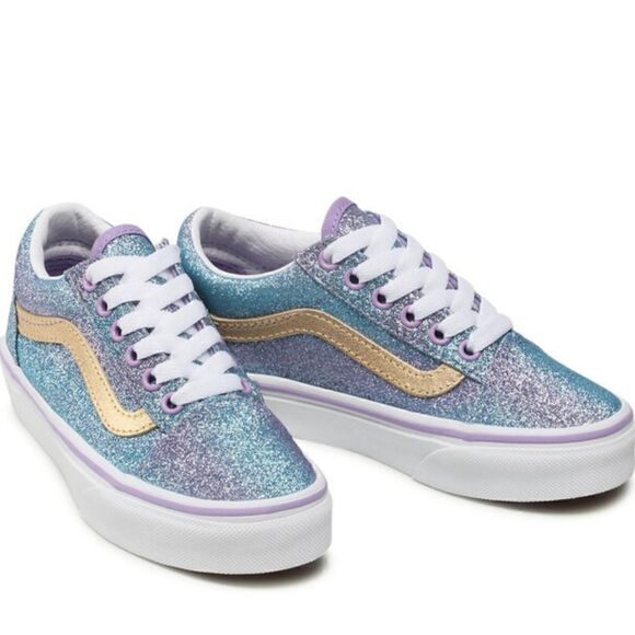 Vans Old School Glitter Ombre Multi Color Low Top Sneakers - Picture 1 of 11